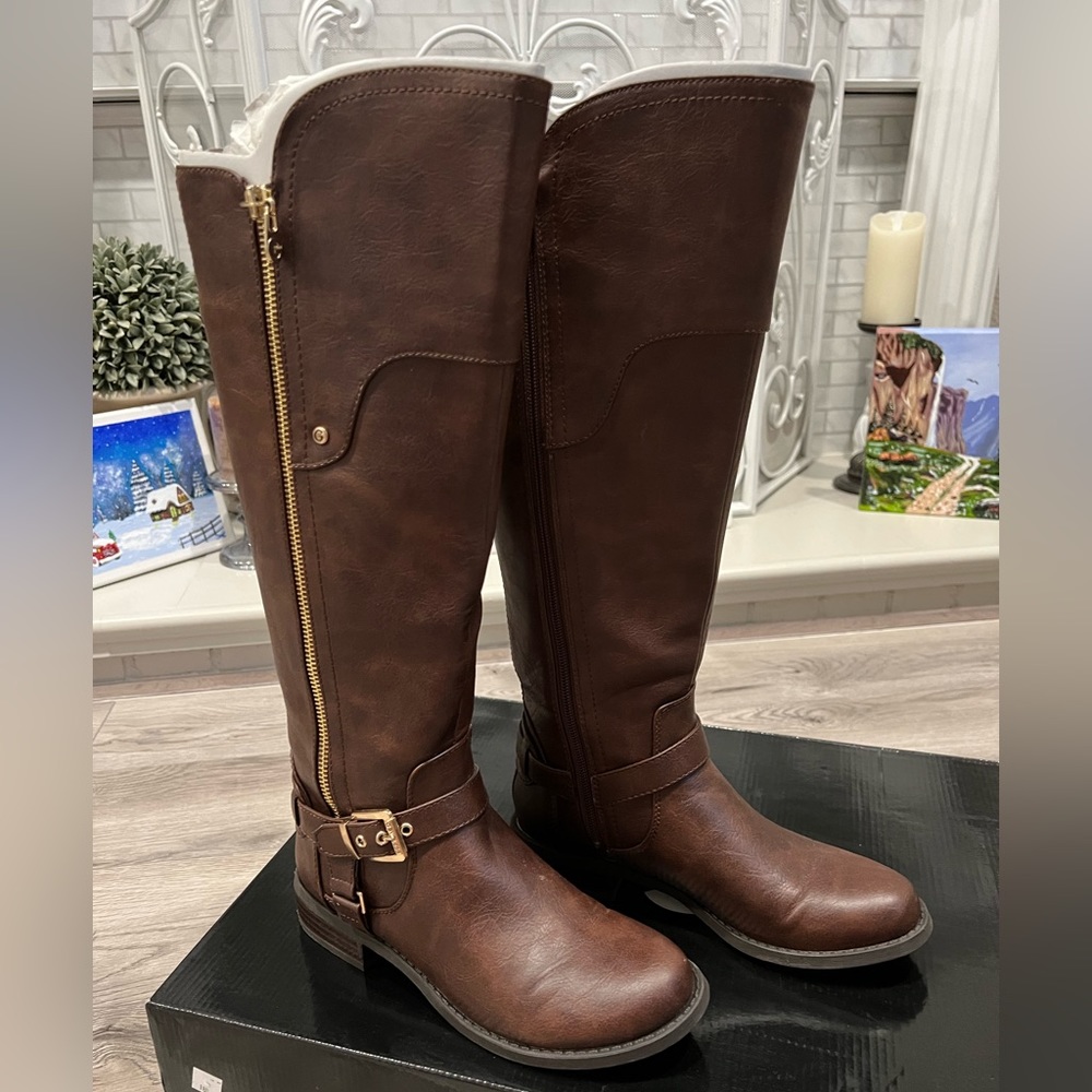 Dark Brown Boots by Guess